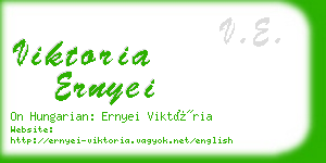 viktoria ernyei business card